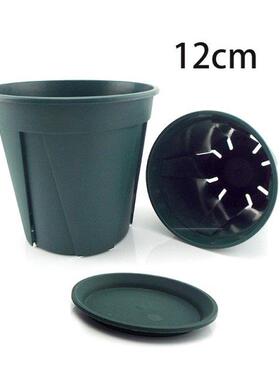 5pcs 12cm Nursery Pots Resin Plant Flower Pot Veg Planter Ho