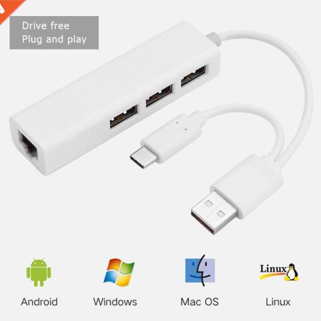 Hot Sale USB Hubs Skillful Manufacture 3 Ports Type C to Gig
