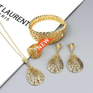 Color Metal Hollow 2020 Ban Set Gold Jewelry Sunspicems Arab
