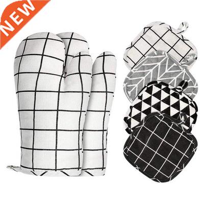 Oven Mitts and Pot Holders Kitchen Microwave Mitts Heat Resi