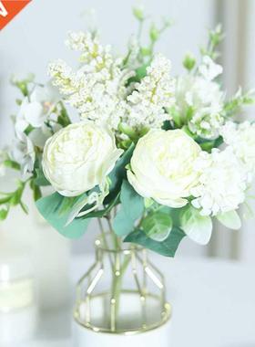 White Artificial Flowers Silk Rose Home Wedding Decoration L