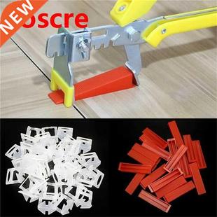 Tile Leveling System Attached To The Floor Brick Wall Surfac