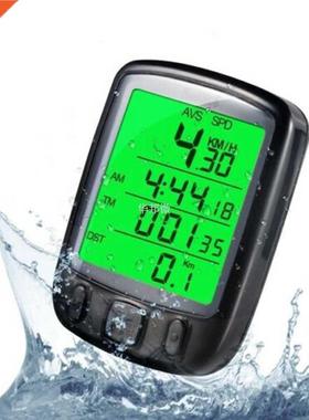Bike LCD Digital Cycling Speedometer Computer Bicycle Backli