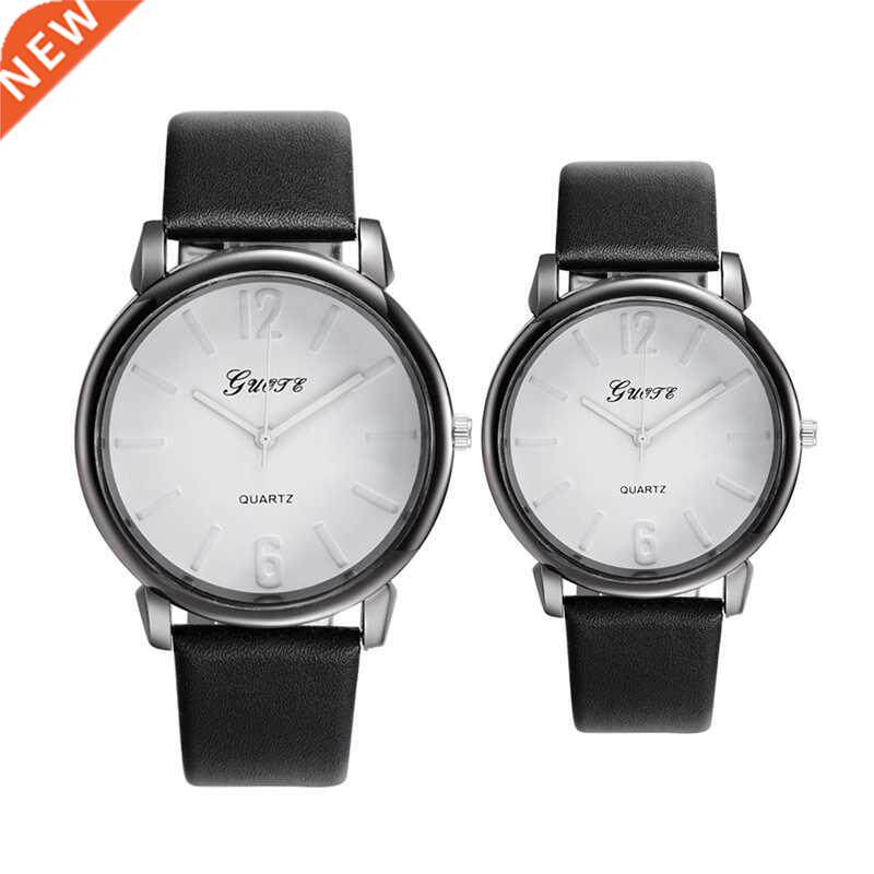 2Pcs Couple Watch Round Dal All Match Fashon Fne Watch Ac