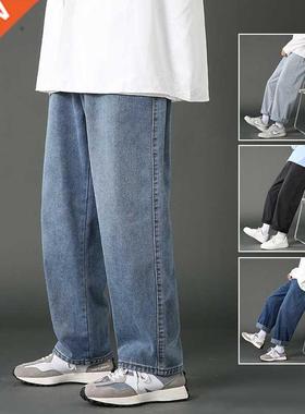 2022 New Sreet Casual Loose Jeans Men's Korean Fashion L