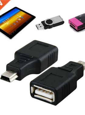 New 1PC Black USB 2.0 A Feale to icro USB B 5 Pin ale Pl