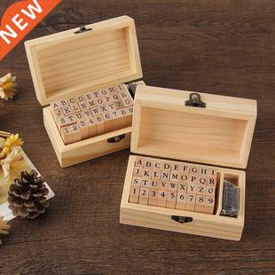 Letter Stamp School Self Wood Number Stationery Recta Inking