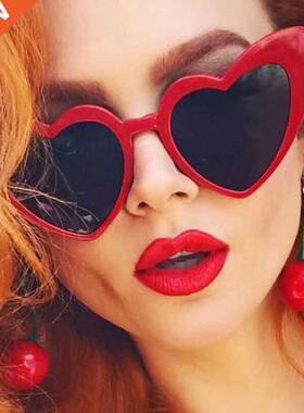 Love Heart Cat Eye Sunglasses Women Vintage Christmas Gift B