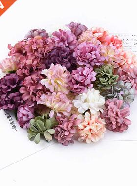 20 Pieces Fake Carnation Wedding Flower Head Christmas Scrap