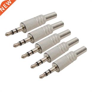 3.5mm Audio Pole Nickel plated Plug 5Pcs Headphone