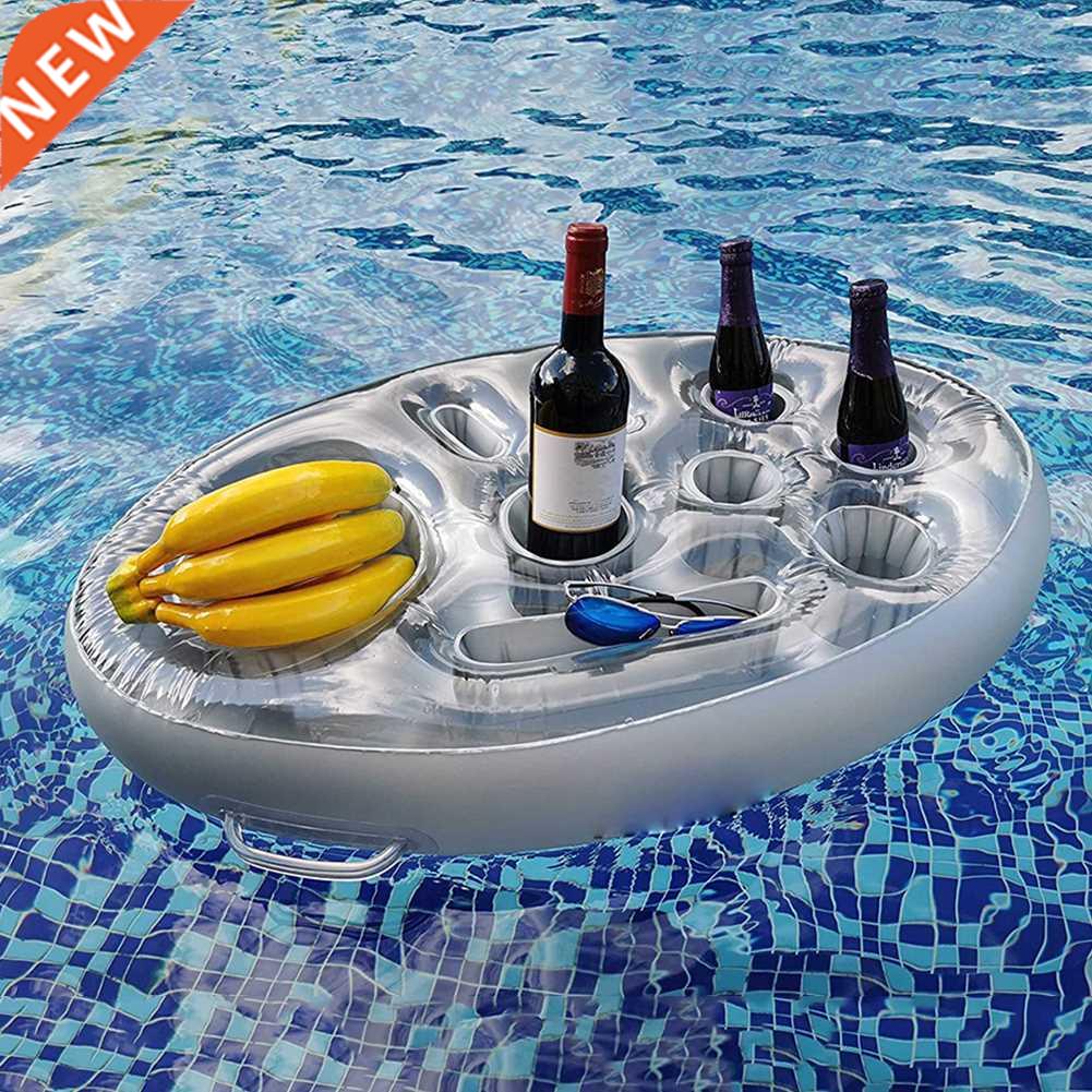 Summer Inflatable Float Beer Drinking Cooler Table Water Pla