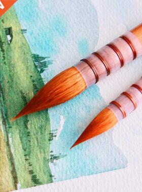 High Grade 45RSQ Kolinsky Hair Wooden Handle Brushes Artist