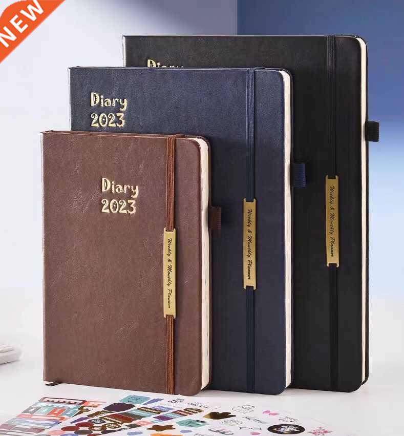 2023 A5 B5 A4 English schedule Notebook 365 Days Notepad Dai