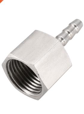 2 Pcs Stainless Steel Barb Hose Fitting Connector Adapter 6m