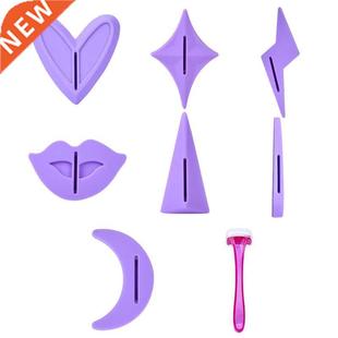 Shaving Stencil Hair Bikini Pubic Privates Female 7Pcs Set