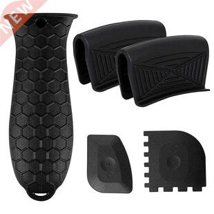 5Pcs Silicone Hot Handle Holder Cast Iron Skillet Holders Co