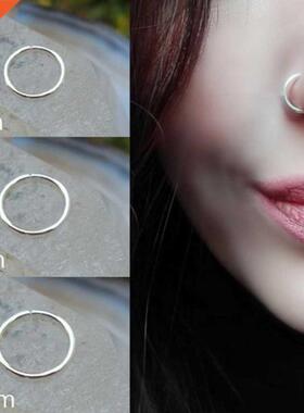 Fashion Stainless Steel Seamless Segment Rings Nose Hoops Ea