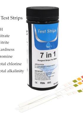 50 Strips 7 in 1 Test Strips Swimming Pool Spa Reagent Strip