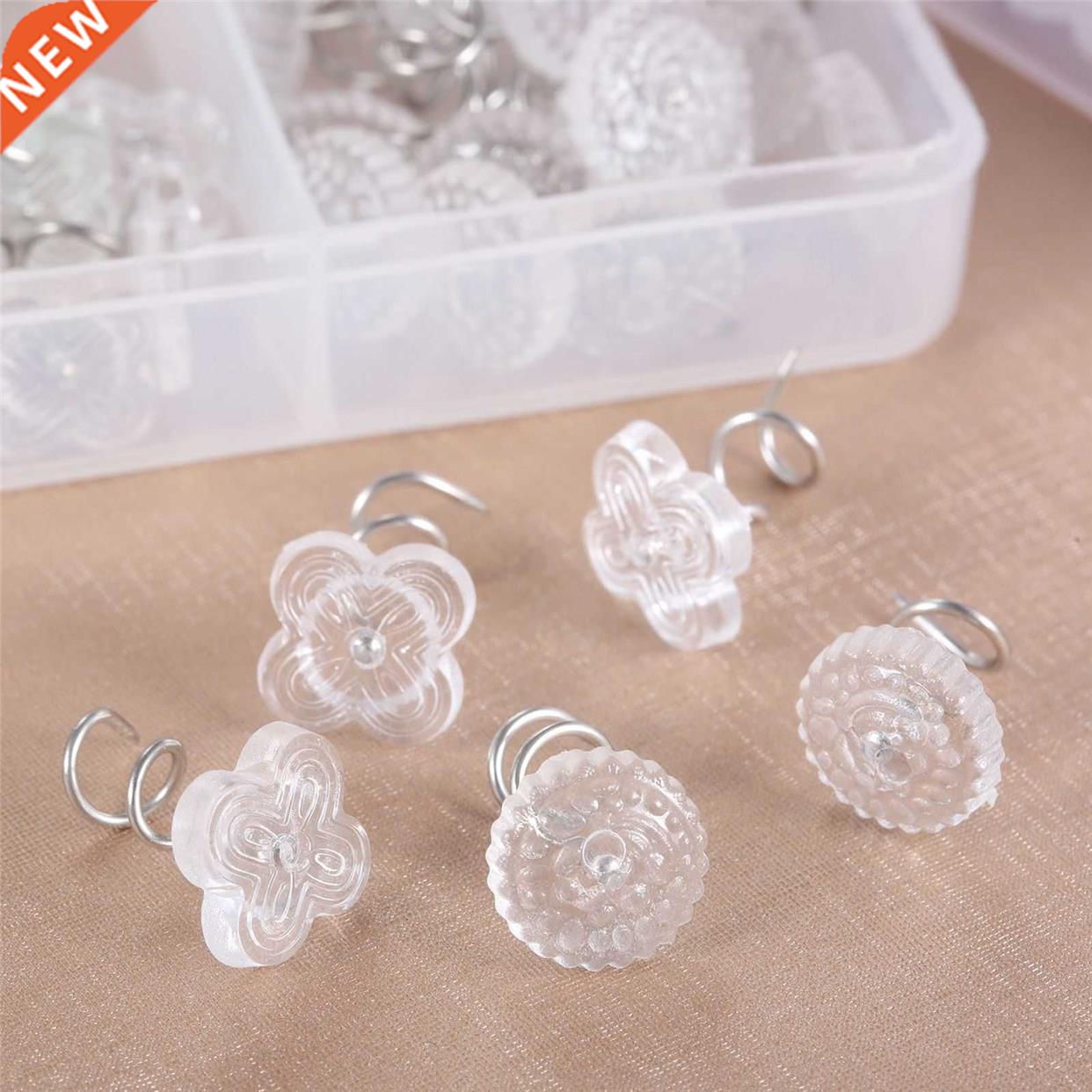 Twist Pins Upholstery Round Flower Heads Bedskirts Couch Sof