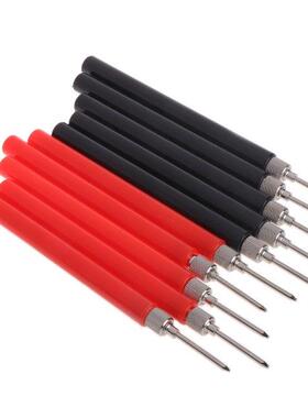 10pcs Spring Test Probe Tip Needles Insulated Hook Wire Conn