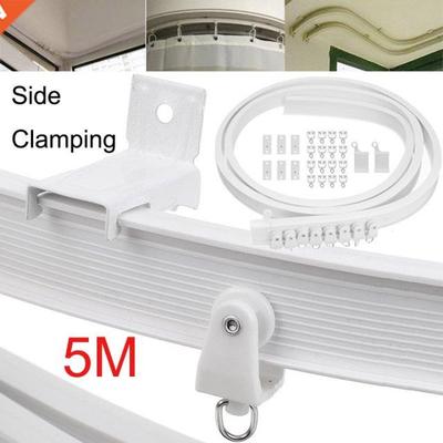 5M Flexible Ceiling Curtain Rail Side Clamping Track Bendabl