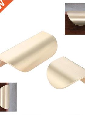 Brass Furniture Handle Golden Leaf Shaped Pulls Furniture Fi