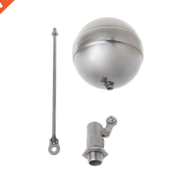DN15 Male Thread Water Tank Ball Stainless Steel Flow Contro