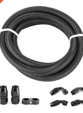 9.8ft 5/8 AN10 Fuel Lne Hose wth Straght 45Degree 90Deg