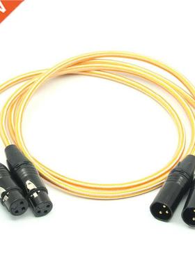 Pair Silver Plated Audio Cable HIFI XLR Interconnect Balance