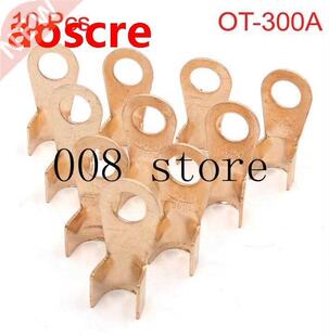 10Pcs 300A Copper Battery Cable Connector Terminal Crimping