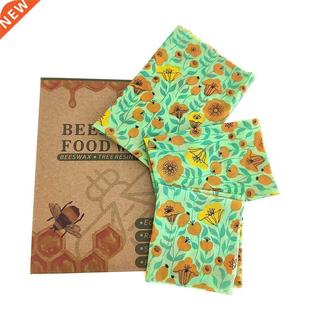 Reusable Beewax Food Wrap Plastic Free for Food Storage Eco