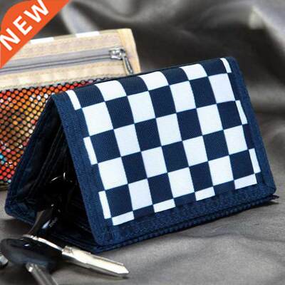 Men Fashion Wallets Fabric Short Purses Wallet Cards ID Hol