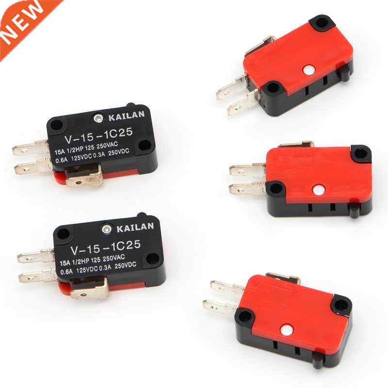5 Pcs Micro Limit Switch V-15-1C25 Roller Lever Snap Action
