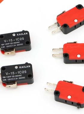 5 Pcs Micro Limit Switch V-15-1C25 Roller Lever Snap Action