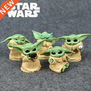 5pcs/set Baby Yoda Grogu Mandalorian Action Figure Toys 4-7c