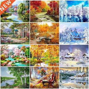 Full Landscape Square&Round Painting Spri Diamond Huacan