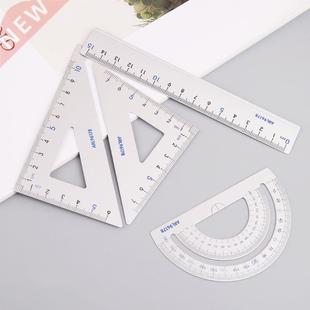 4Pcs Drawing School Supplies Set Square Triangle Ruler Alumi