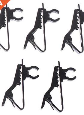 5pcs Microphone Iron Clip Tie Clip Mic Lapel Collar Clip Mic
