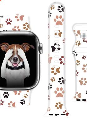 Silicone Strap For Apple Watch Band 44mm 40mm 45mm 41mm 8mm