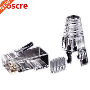 50Pcs Cat6 RJ45 Connector UTP Cable Ethernet Jack 8P8C Netwo