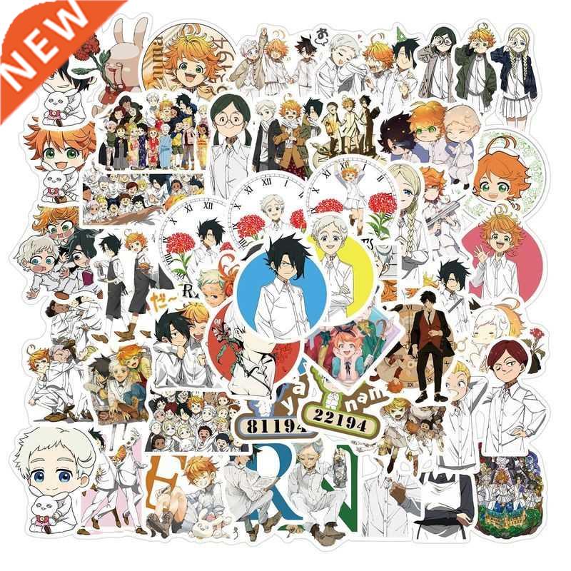 50pcs/pack Japanese Anime The Promised Neverland Stickers f