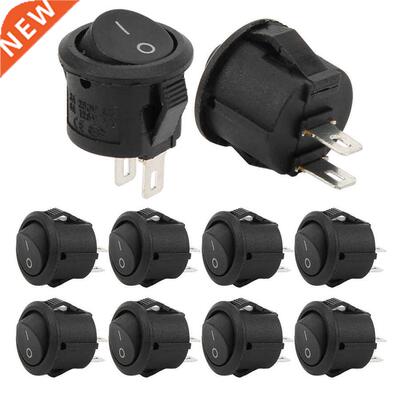 20Pcs Rocker Switch Power Switch Small Round 2 Pin 2 Positio