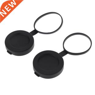 2 pieces Binoculars Protective Rubber Objective Lens Cap 42m