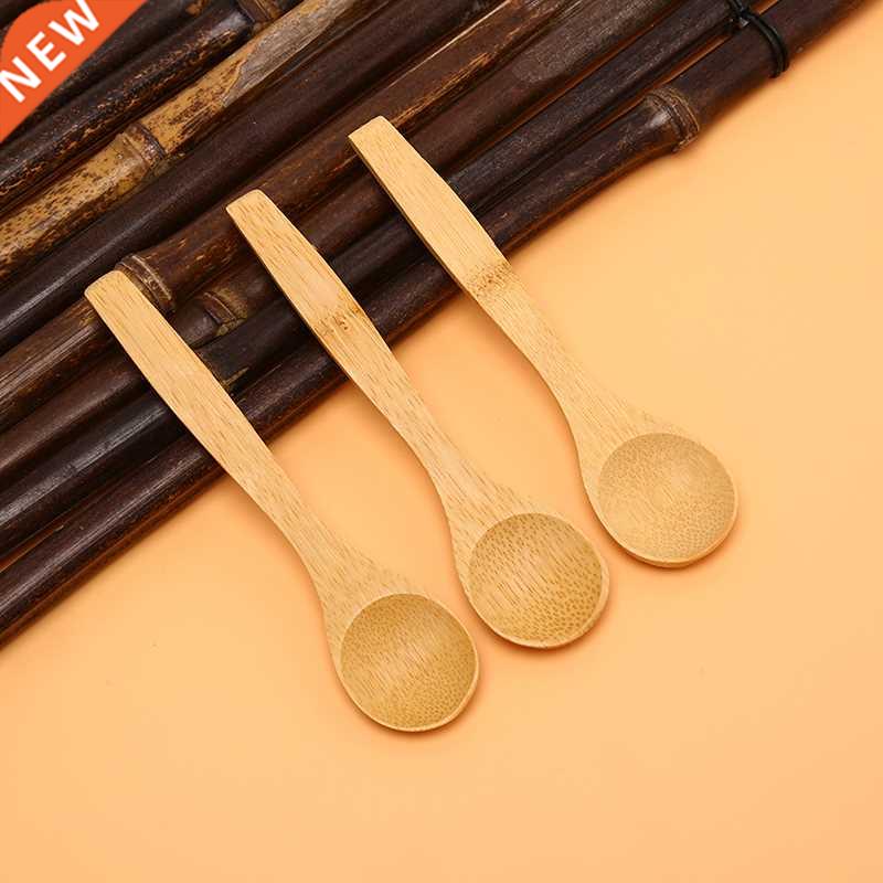 Wooden Soup Spoon Kitchen Cooking Teaspoons Condiment Utensi