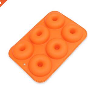 6-Cavity Silicone Donut Baking Pan Non-Stick Mold Dishwasher