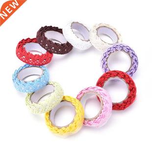 White Crochet Fabric Colors Cotton 1PC Roll Lace