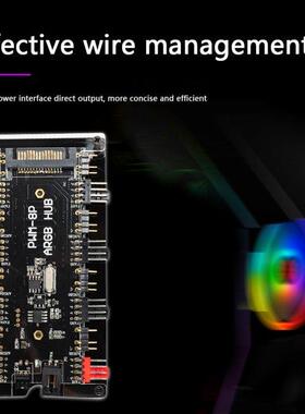 Extension Cable Splitter Adapter Controller 1 to 8 Fan Multi