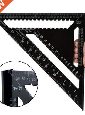 7/12inch Triangle Ruler Square Metric Aluminum Alloy Triangu