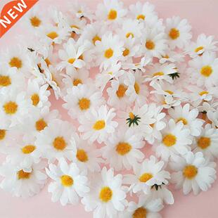 50pcs Artificial Sunflower Flowers Faux Daisy Flower Head We