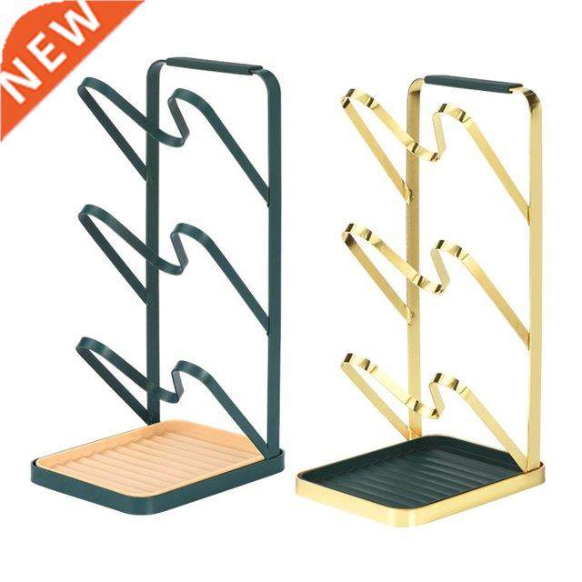 Pot Lid Holder Cabinet Stable 3 Tiers Plate Spoon Pan Organi